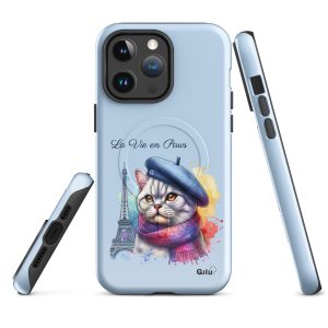 La Vie en Paws iPhone MagSafe® Tough Case – Paris Cat Lover Gift