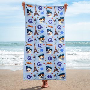 Parisian Paws Sublimated Towel