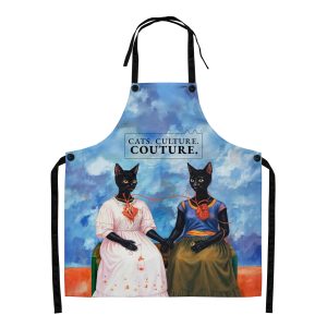 Frida Cat Apron – Stylish Cultural Apron for Cat-Loving Chefs