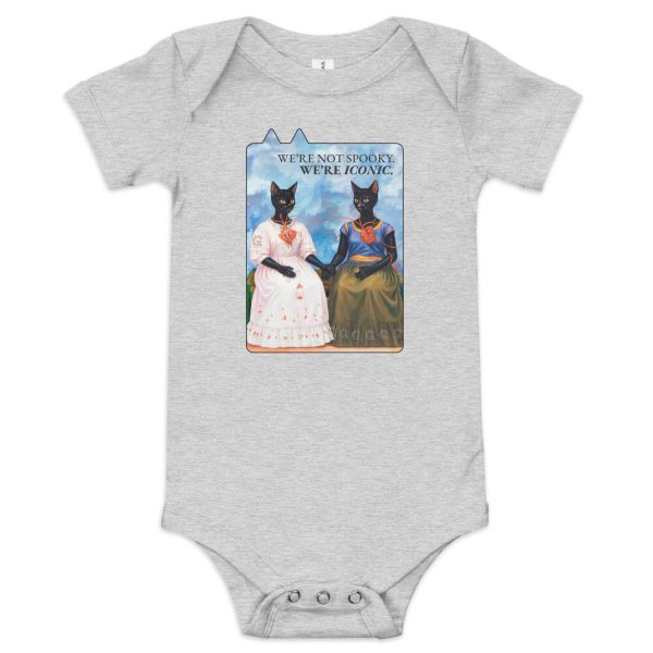 Two Fridas – Black Cat Baby Bodysuit for Artsy Families - Image 3
