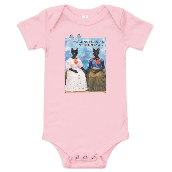 Two Fridas – Black Cat Baby Bodysuit for Artsy Families - Image 4