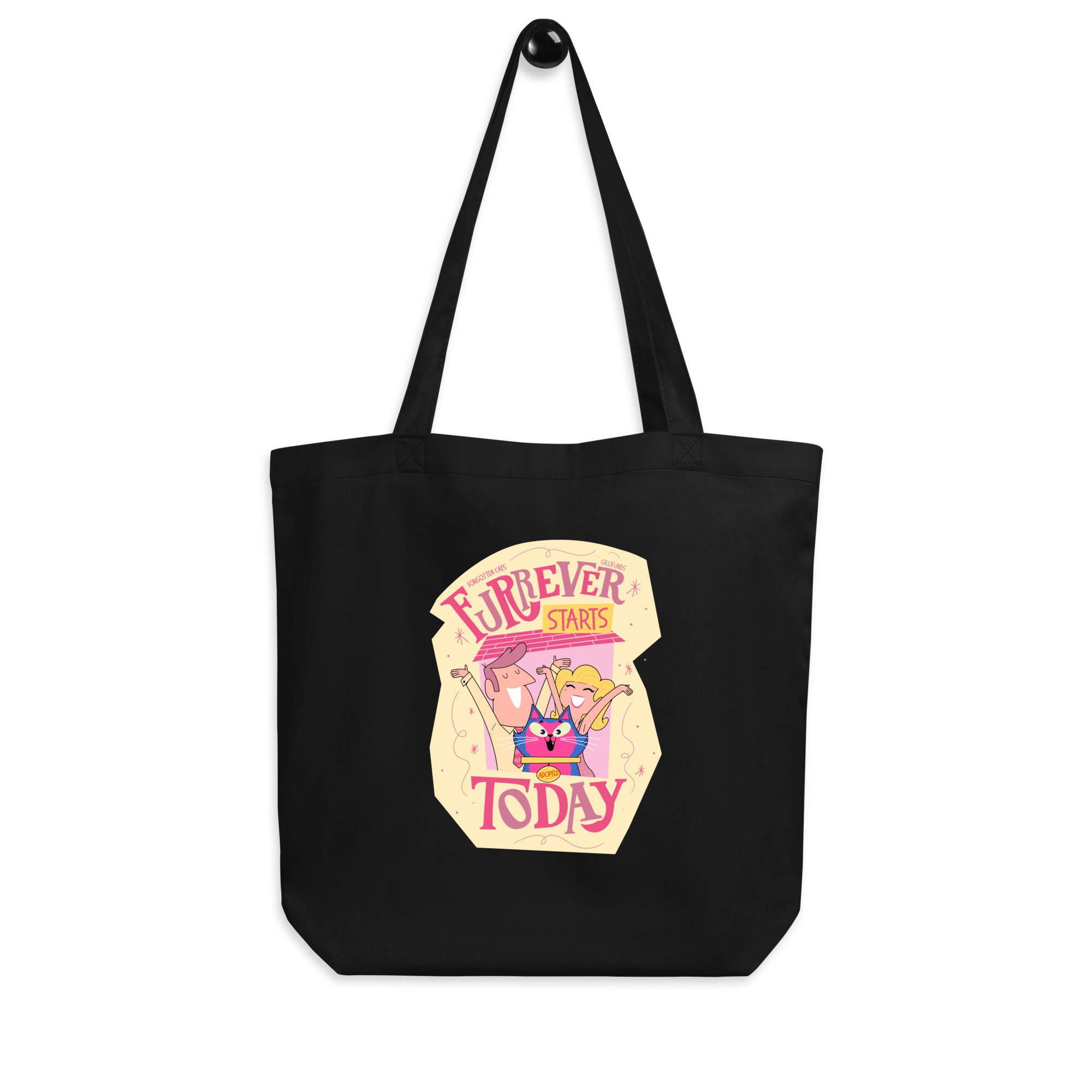 Furrever Starts Today Eco Tote – Organic Cotton Rescue Cat Bag