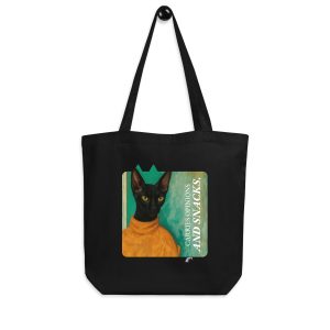 Turtleneck Cat Tote Bag – Funny Eco Tote for Cat Lovers