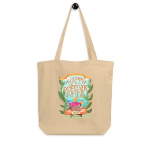 Happy Purrever After Cat Adoption Tote – Reusable Eco Bag for Cat Lovers