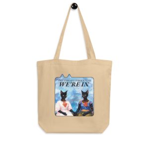 Art & Snacks Cat Tote – Frida-Inspired Eco Bag for Cat Lovers