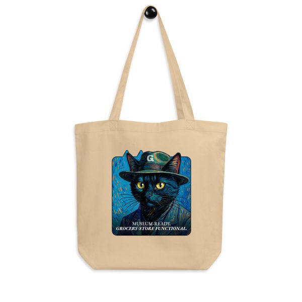 Van Gogh Cat Tote Bag – Funny Eco Tote with Artistic Sass - Image 2
