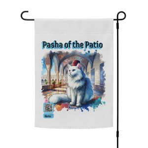 Pasha of the Patio Cat Garden Flag – Turkish-Inspired Decor