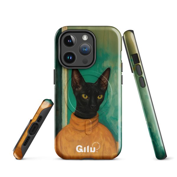 Turtleneck Cat MagSafe® – Stylish Black Cat iPhone® Case - Image 6