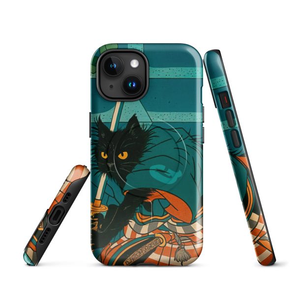 Samurai Cat MagSafe® Case – Warrior Black Cat iPhone® Cover - Image 9