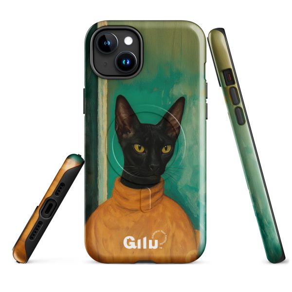 Turtleneck Cat MagSafe® – Stylish Black Cat iPhone® Case - Image 11