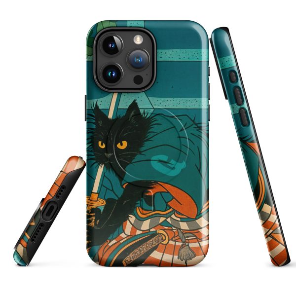 Samurai Cat MagSafe® Case – Warrior Black Cat iPhone® Cover - Image 15