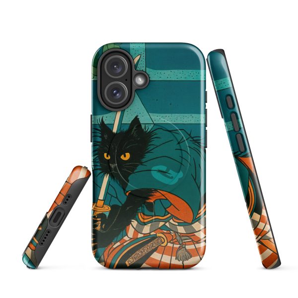 Samurai Cat MagSafe® Case – Warrior Black Cat iPhone® Cover - Image 17