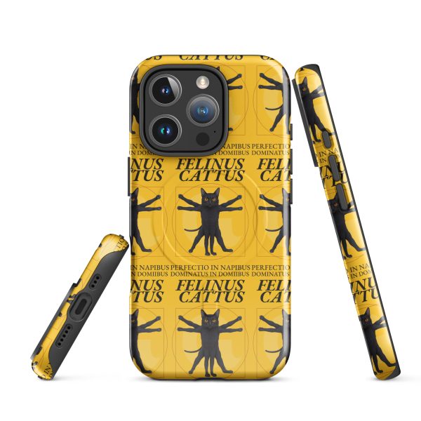 Vitruvian Cat MagSafe® Case – Funny Yellow iPhone® Case for Cat Lovers - Image 21