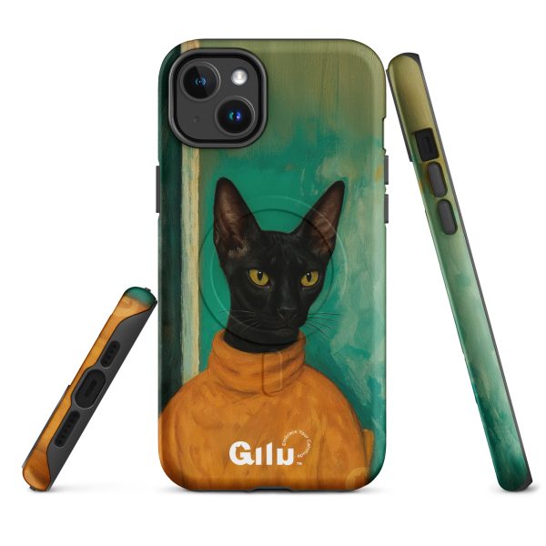 Turtleneck Cat MagSafe® – Stylish Black Cat iPhone® Case - Image 5