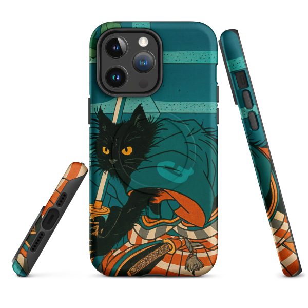 Samurai Cat MagSafe® Case – Warrior Black Cat iPhone® Cover - Image 8
