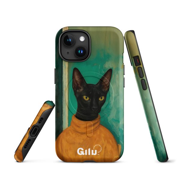 Turtleneck Cat MagSafe® – Stylish Black Cat iPhone® Case - Image 10
