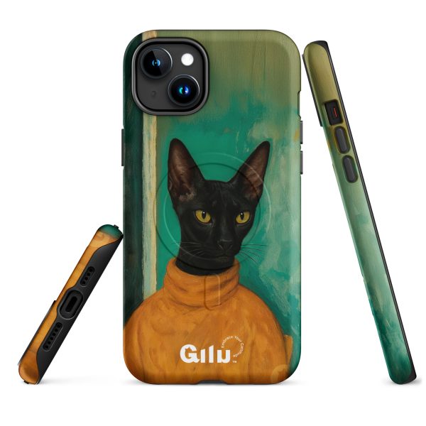 Turtleneck Cat MagSafe® – Stylish Black Cat iPhone® Case - Image 12