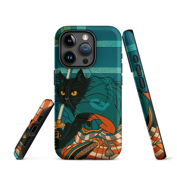 Samurai Cat MagSafe® Case – Warrior Black Cat iPhone® Cover - Image 14