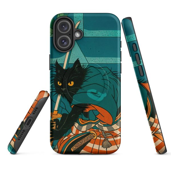 Samurai Cat MagSafe® Case – Warrior Black Cat iPhone® Cover - Image 20