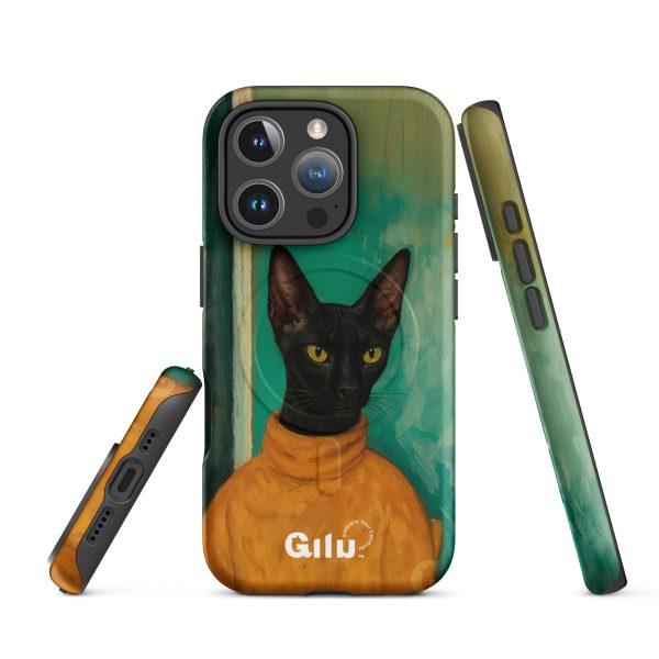 Turtleneck Cat MagSafe® – Stylish Black Cat iPhone® Case - Image 22