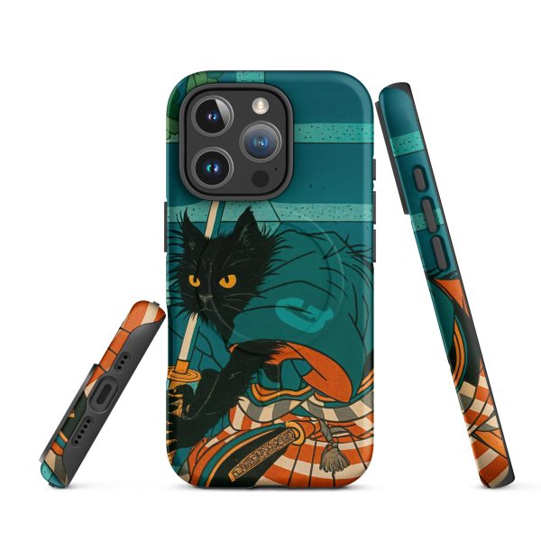 Samurai Cat MagSafe® Case – Warrior Black Cat iPhone® Cover - Image 22