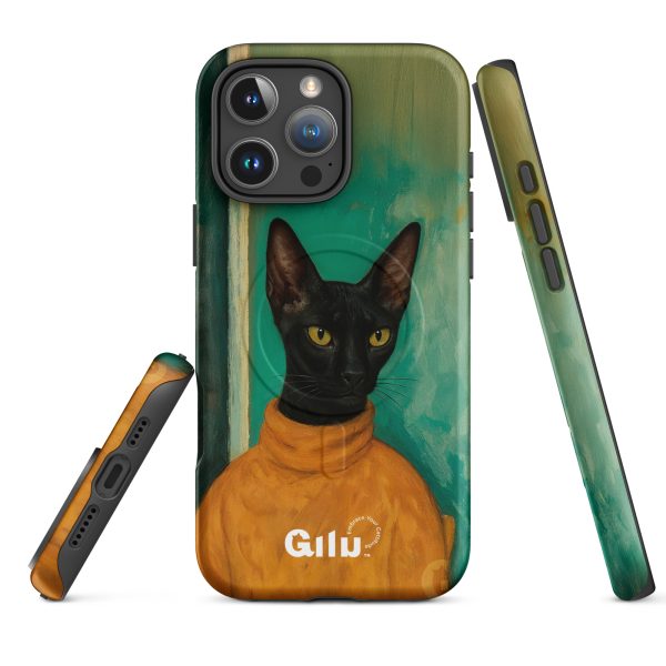 Turtleneck Cat MagSafe® – Stylish Black Cat iPhone® Case - Image 24