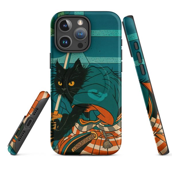 Samurai Cat MagSafe® Case – Warrior Black Cat iPhone® Cover - Image 24