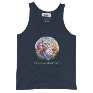 Colosseum Cat Tank Top – Funny Roman Cat Shirt for Cat Lovers