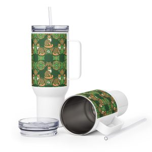 Celtic Cat Travel Mug – Irish-Inspired Cat Lover Gift