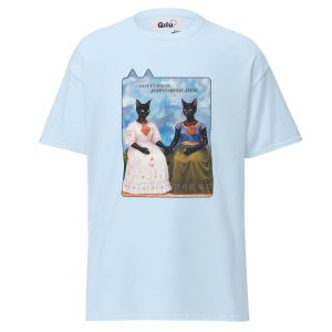 Complicated Cat Tee – Frida-Inspired Black Cat Shirt with Attitude