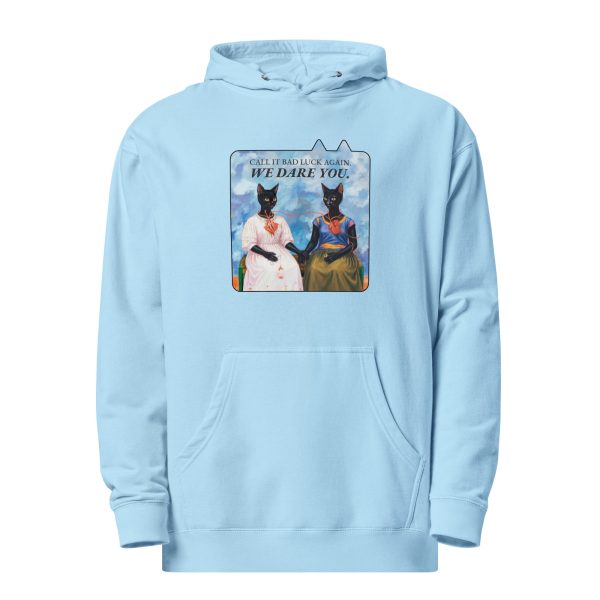 Dare You Cat Hoodie – Frida Style Black Cat Hoodie for Bold Humans - Image 2