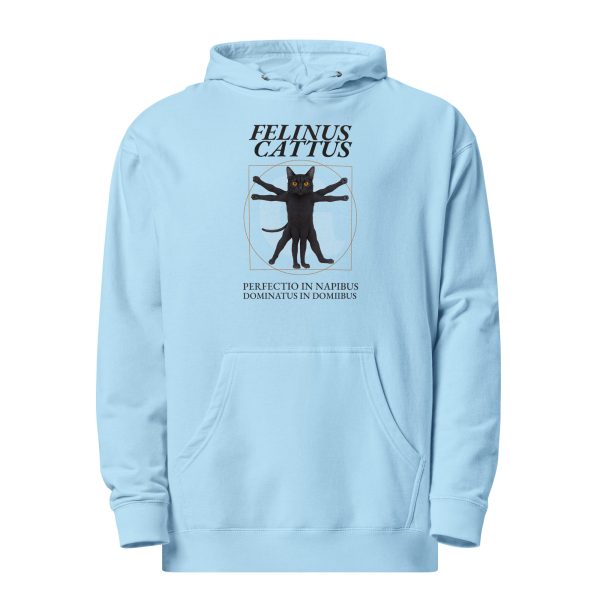 Vitruvian Cat Hoodie – Funny Feline Hoodie for Nap Connoisseurs - Image 3