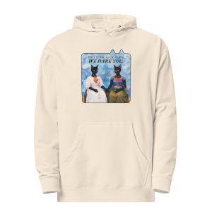 Dare You Cat Hoodie – Frida Style Black Cat Hoodie for Bold Humans