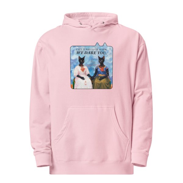 Dare You Cat Hoodie – Frida Style Black Cat Hoodie for Bold Humans - Image 3