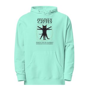 Vitruvian Cat Hoodie – Funny Feline Hoodie for Nap Connoisseurs