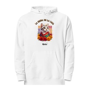 La Reina de la Casa Cat Hoodie – Funny Cat Lover Gift
