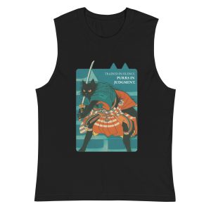 Samurai Cat Muscle Shirt – Ninja Cat Workout Tank