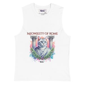 Meowjesty of Rome Cat Muscle Shirt – Funny Cat Lover Gift