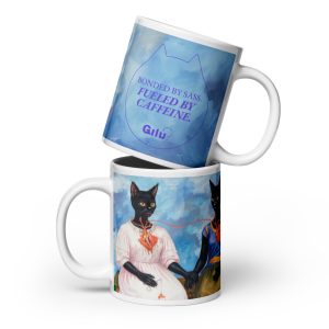 Sassy Cats Mug – Funny Frida-Style Coffee Cup for Cat Lovers