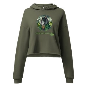 Whiskers of the Druid Cat Hoodie – Cropped Pullover for Cat Lovers