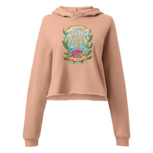 Happy Purrever After Cropped Hoodie – Rescue Cat Hoodie for Women