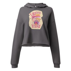Furrever Starts Today Cropped Hoodie – Cat Adoption Hoodie for Women
