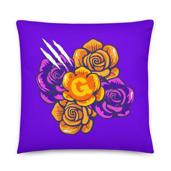 Dead Cute Cat Oversized Pillow – Día de los Muertos Statement Cushion (22x22in) - Image 3