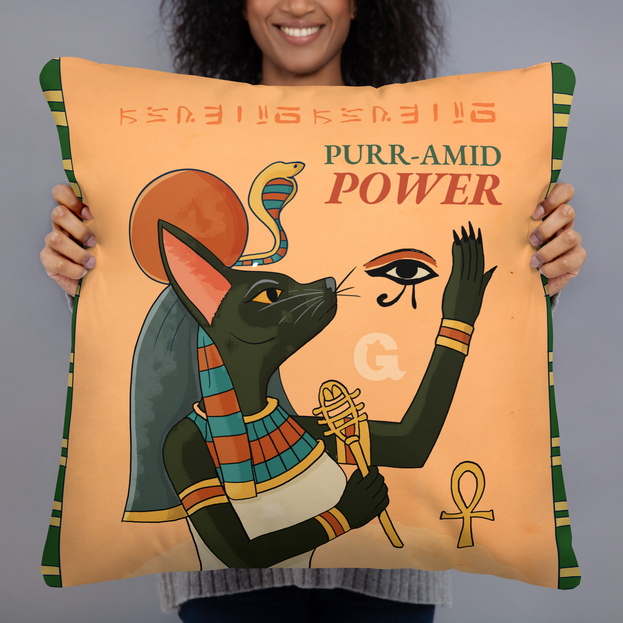 Deity Cat Pillow – Purr-amid Power - Image 5