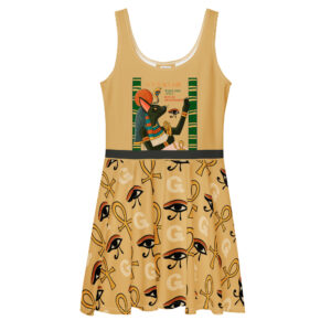 Deity Cat Skater Dress – Walk Like a Royal Procession