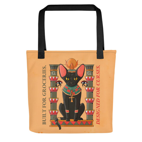 Pharaoh Cat Tote Bag – Built for Groceries, Designed for Curses - Image 7