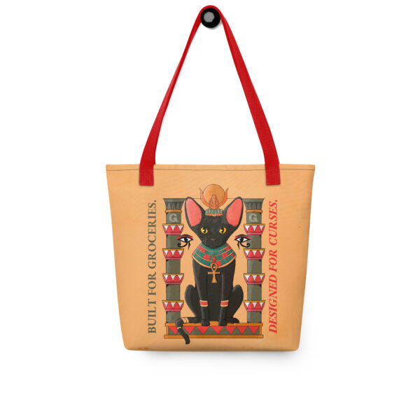 Pharaoh Cat Tote Bag – Built for Groceries, Designed for Curses - Image 3