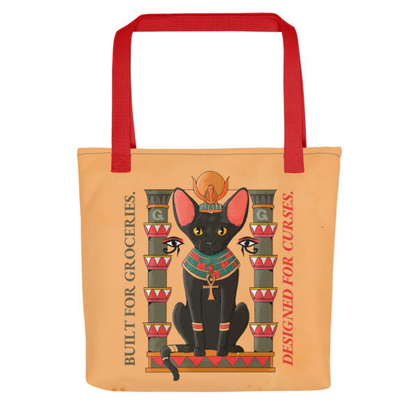 Pharaoh Cat Tote Bag – Built for Groceries, Designed for Curses - Image 6