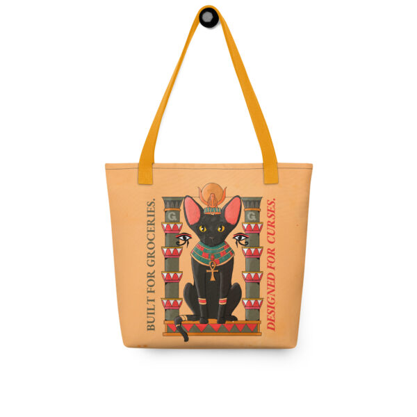 Pharaoh Cat Tote Bag – Built for Groceries, Designed for Curses - Image 4
