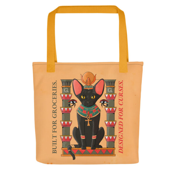 Pharaoh Cat Tote Bag – Built for Groceries, Designed for Curses - Image 5